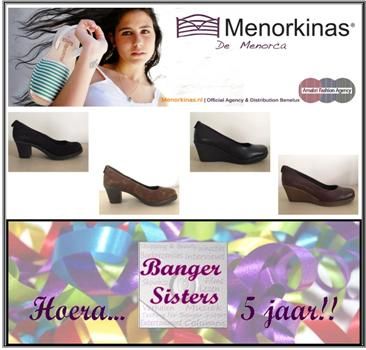 23. Banger Sisters 5 jaar! Win een paar mooie pumps van Menorkinas!